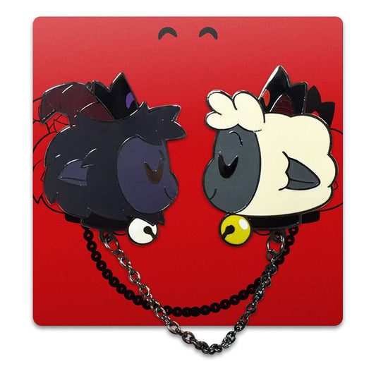 Cult of The Lamb Ansteck-Pin Goat & Lamb 5 cm Image 2