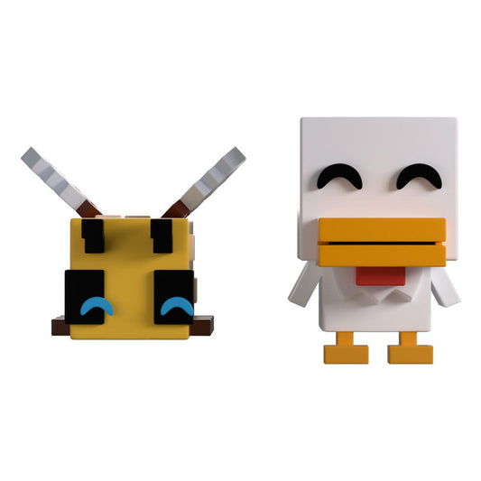 Minecraft Vinyl Figuren Bee and Chicken Monitor Buddiez Image 1