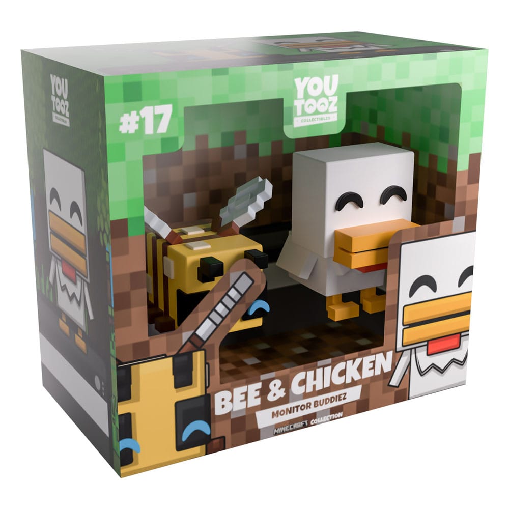 Minecraft Vinyl Figuren Bee and Chicken Monitor Buddiez Image 4