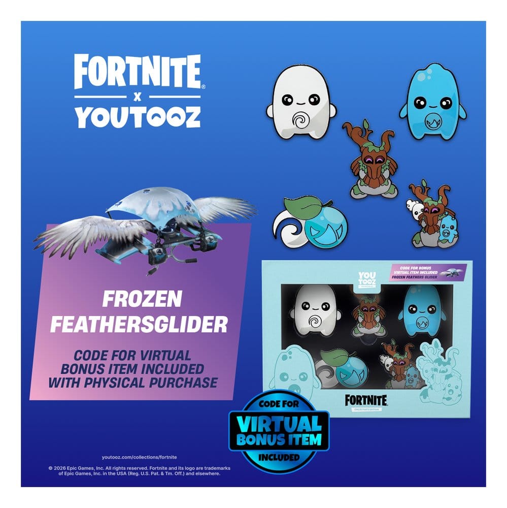 Fortnite Ansteck-Pin 5er-Pack Sprite Set 5 cm Image