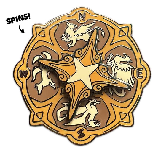 Quincy's Tavern Ansteck-Pin Compass 5 cm Image