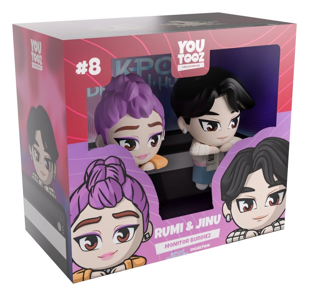 KPop Demon Hunters Vinyl Figuren Jinu & Rumi Monitor Buddiez 6 cm Image 4