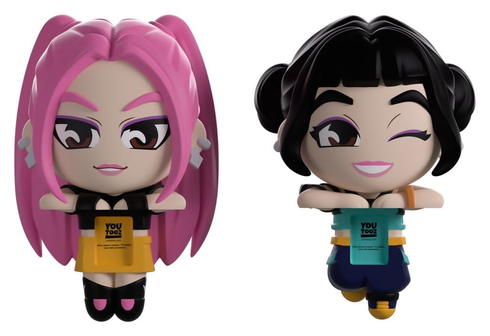 KPop Demon Hunters Vinyl Figuren Mira & Zoey Monitor Buddiez 6 cm Image 1