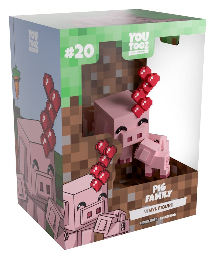 Minecraft Vinyl Figur Pig Family 8 cm Image 4