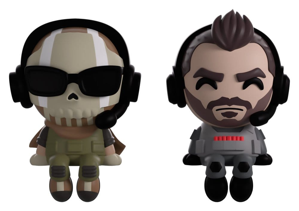 Call of Duty Vinyl Figuren Ghost & Soap Monitor Buddiez 7 cm Image 1