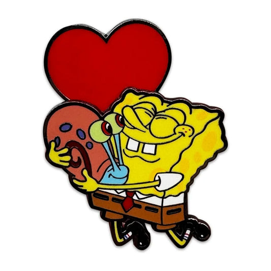 SpongeBob Schwammkopf Bobble Ansteck-Pin Spongebob Heart 5 cm Image 1