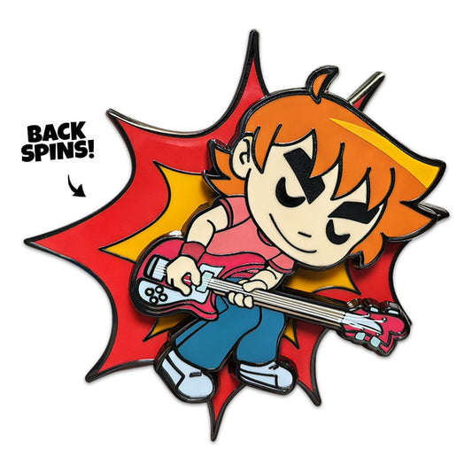 Scott Pilgrim Ansteck-Pin Scott Playing Guitar 5 cm Image 1