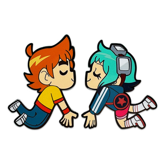 Scott Pilgrim Ansteck-Pin Scott & Ramona Kissing 5 cm Image 1