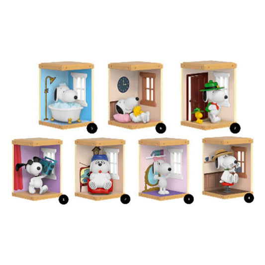 Peanuts Hero Box Home Sweet Home Series Minifiguren Snoopy 8 cm Display (6) Image