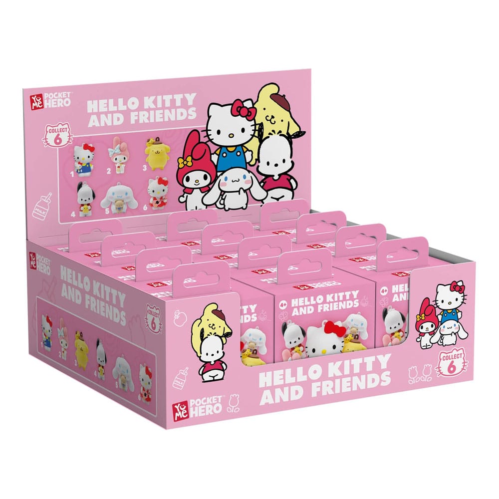 Sanrio Pocket Hero Schlüsselanhänger Hello Kitty and Friends Series 1 Blind Box Display (12) Image 6