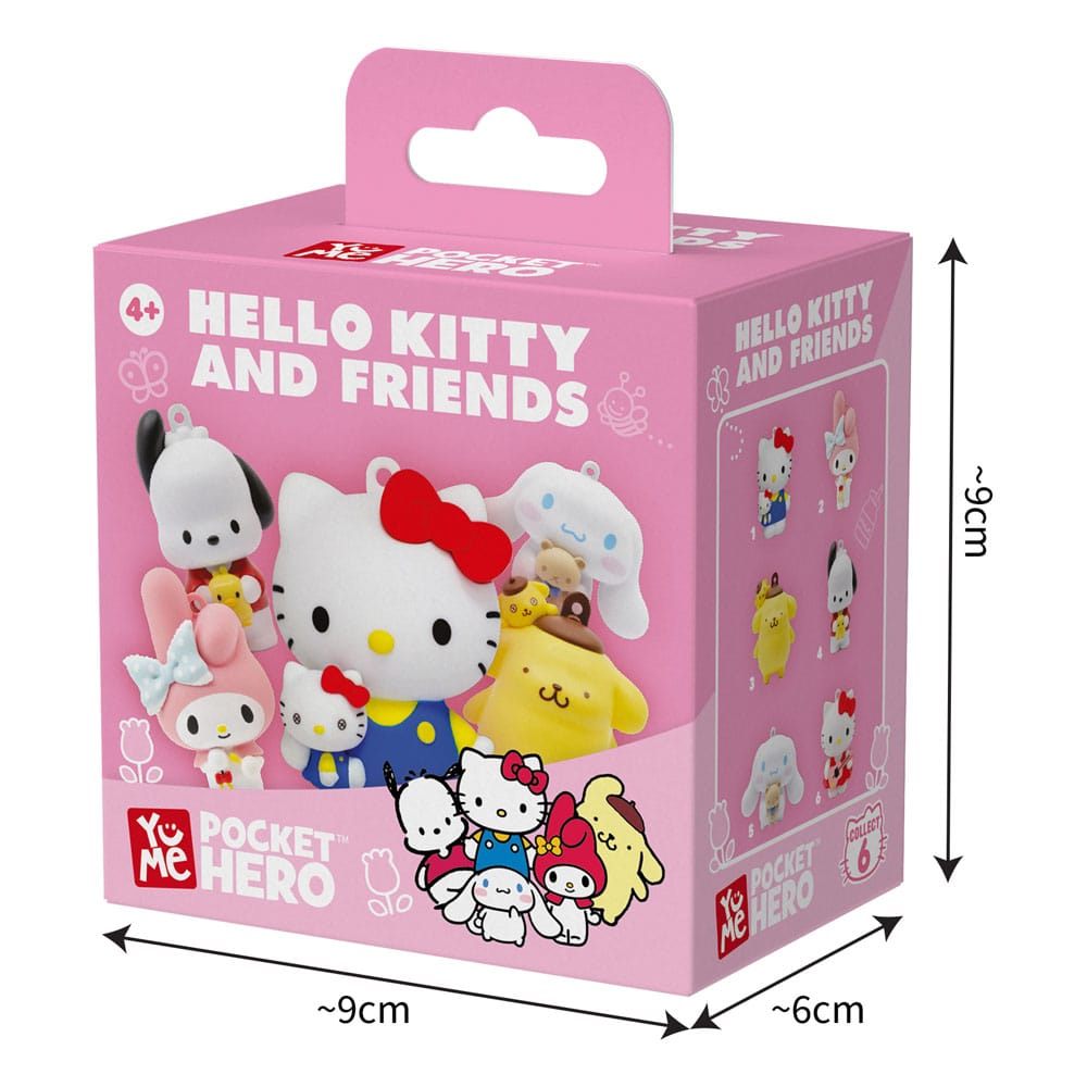 Sanrio Pocket Hero Schlüsselanhänger Hello Kitty and Friends Series 1 Blind Box Display (12) Image 9