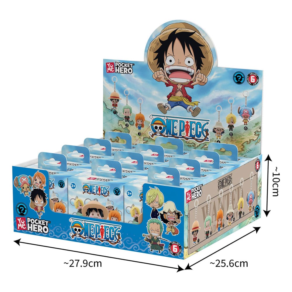 One Piece Pocket Hero Schlüsselanhänger Series 2 Display (12) Image 3