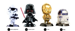 Star Wars Cosbaby Minifiguren 8 cm Display (4) Image