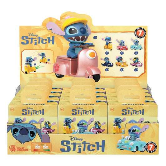 Lilo & Stitch Zoom Hero Rückzug-Fahrzeuge mit Figuren Stitch (Blind Box Ver.) Display (12) Image 1