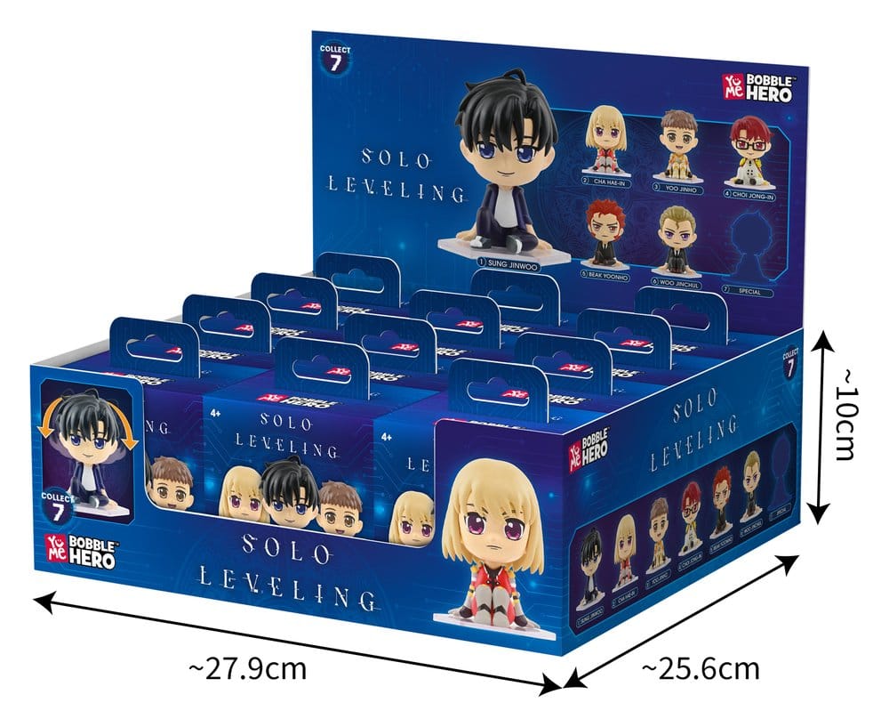 Solo Leveling Bobble Hero Wackelkopf-Figuren Series 1 Blind Box Display (12) Image 18
