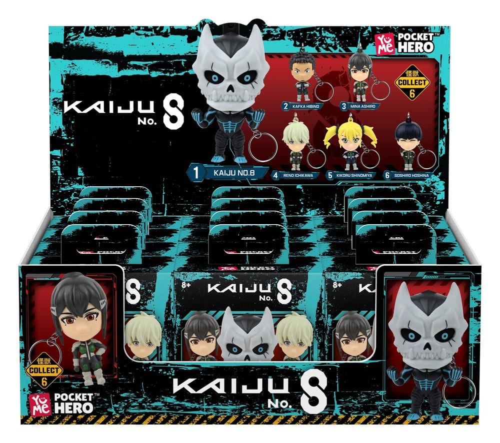 Kaiju No. 8 Pocket Hero Schlüsselanhänger Series 1 Blind Box Display (12) Image 1