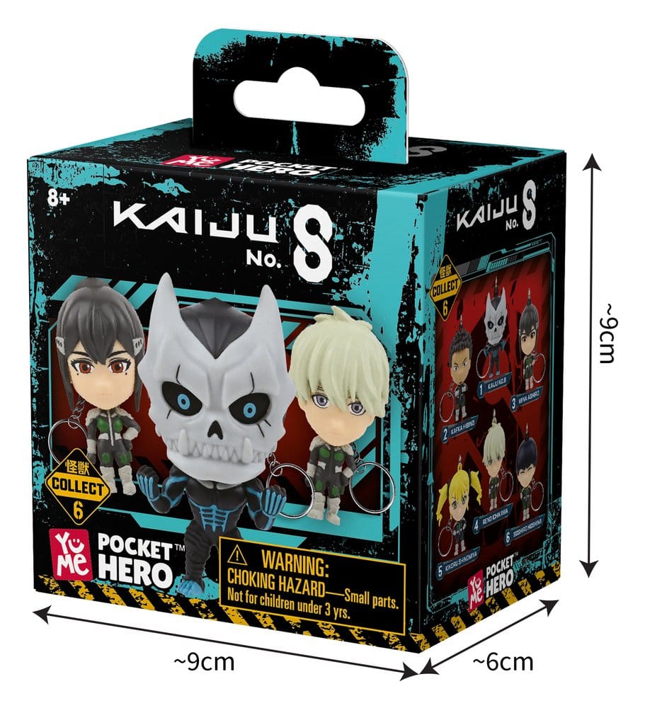 Kaiju No. 8 Pocket Hero Schlüsselanhänger Series 1 Blind Box Display (12) Image 16