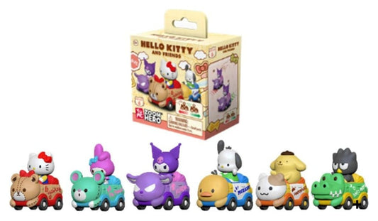 Sanrio Zoom Hero Rückzug-Fahrzeuge mit Figuren Hello Kitty and Friends Series 1 Blind Box Display (12) Image 2