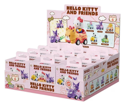Sanrio Zoom Hero Rückzug-Fahrzeuge mit Figuren Hello Kitty and Friends Series 1 Blind Box Display (12) Image 1