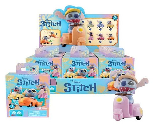 Disney Zoom Hero Rückzug-Fahrzeuge mit Figuren Lilo & Stitch Series 2 Blind Box Display (12) Image 1